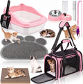 8 Pcs Kitten Supplies Starter Kit Cat Starter, Handbag, Pink