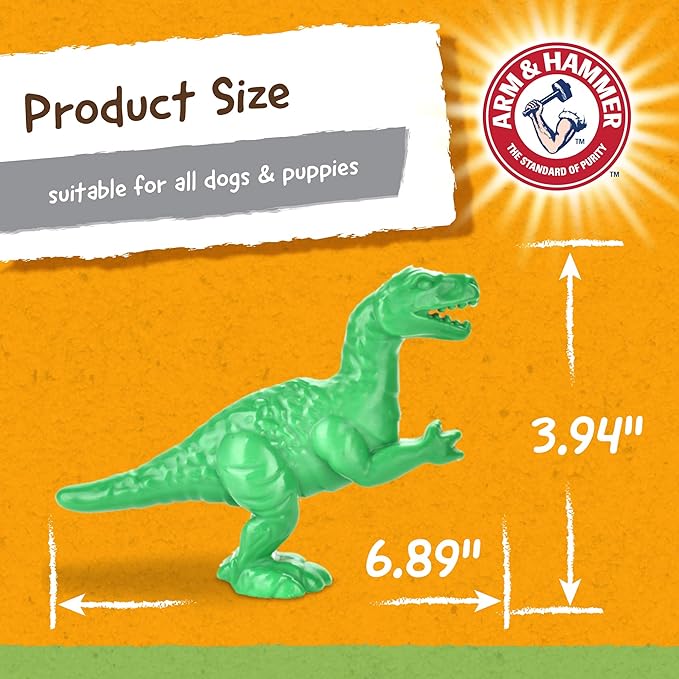 Arm & Hammer for Pets Nubbies Dental Toys T-Rex Dental Chew Toy for Dogs Best - Image 5