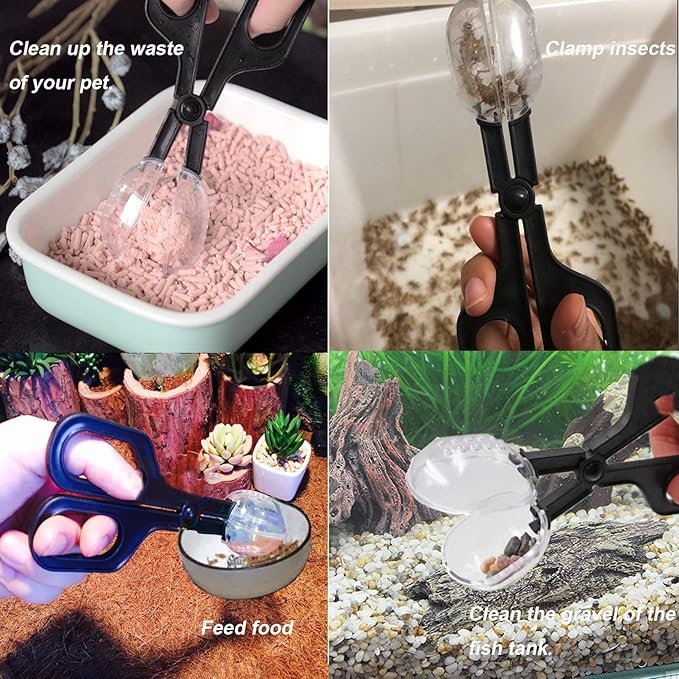 Tiny Cleanning Broom, Scooper Feeding Tool, Mini Dustpan and Brush, Stainless - Image 4