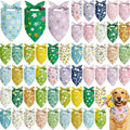 Abbylike 50 Pieces Spring Dog Bandanas Bulk Flower Daisy Sunflower Dog Bandanas by Abbylike
