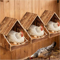 Chicken Nesting Boxes, 3 Pack Wall-Mounted Wooden Nesting Box,Specialized for Chicken Coops, Features a Cozy & Private Laying Space, Suitable for Chickens, Ducks and Other Poultry