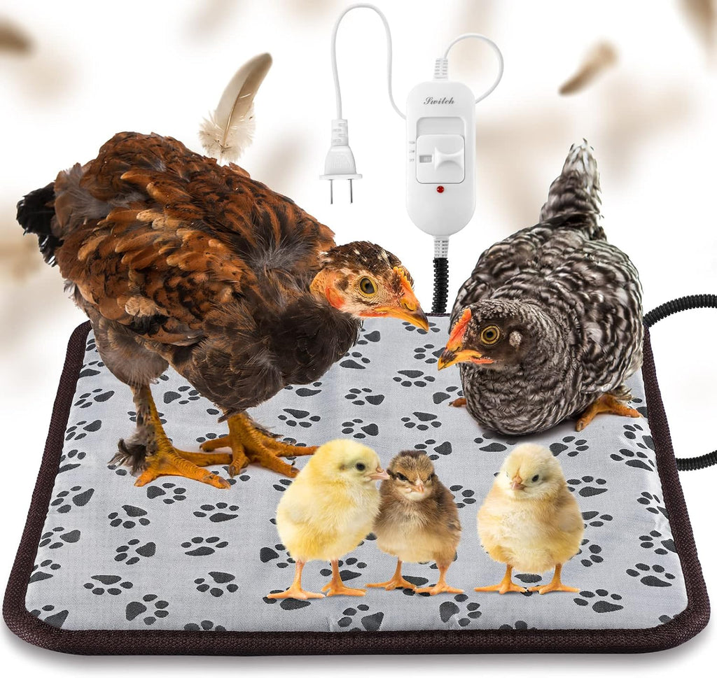 Hortsun 20W Heating Pad Chicken Coop Rabbit Cat Dog 110V Chew Resistant