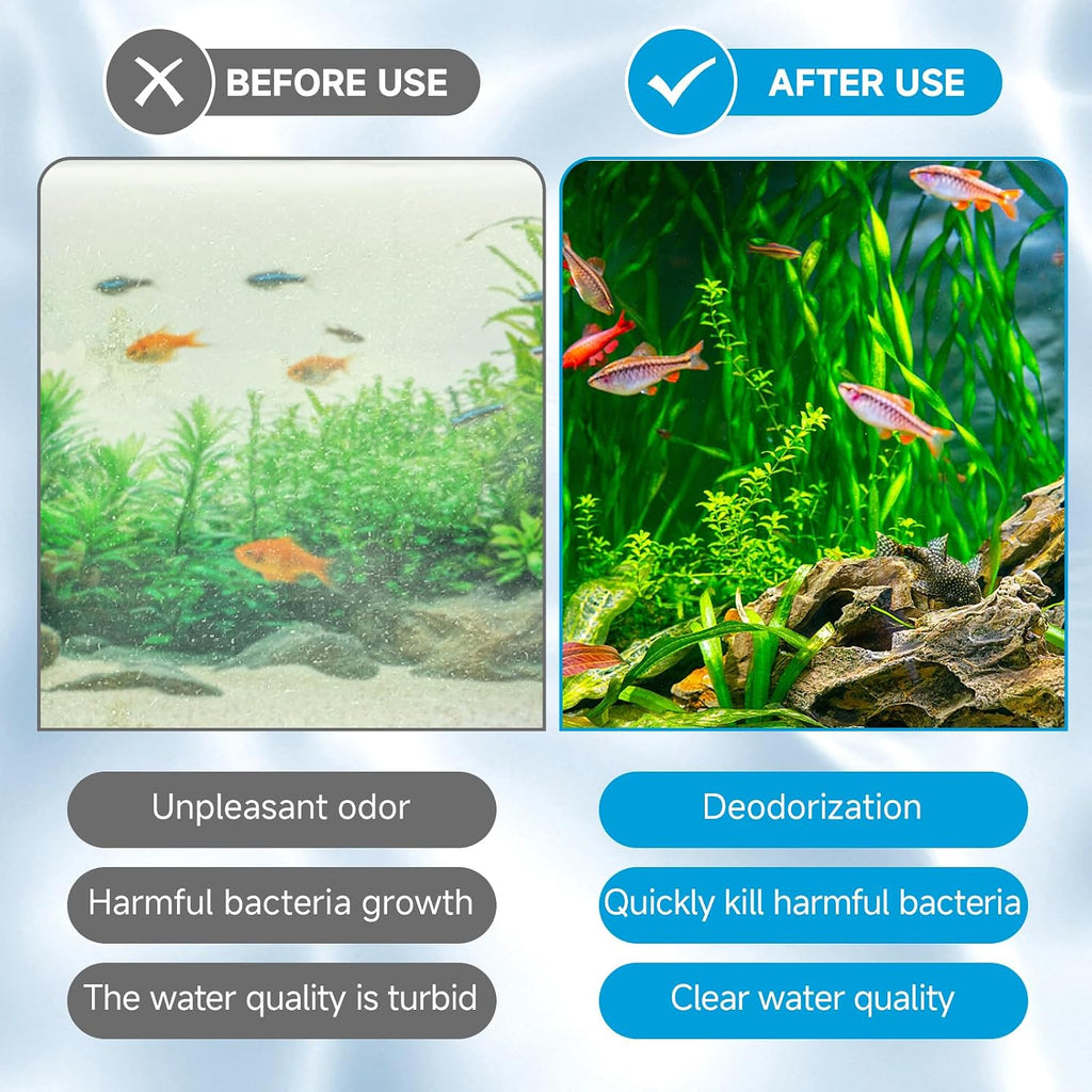 AQQA 16 Packs Aquarium Filter Cartridges with Activated Carbon