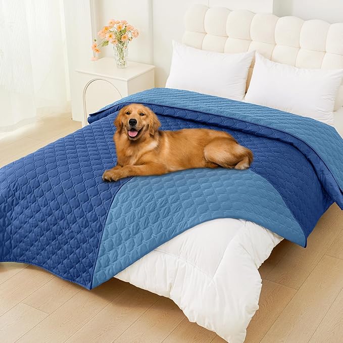 Smiry Waterproof Dog Bed Cover Blanket, Soft Reversible Pet Blanket, Washable by Smiry