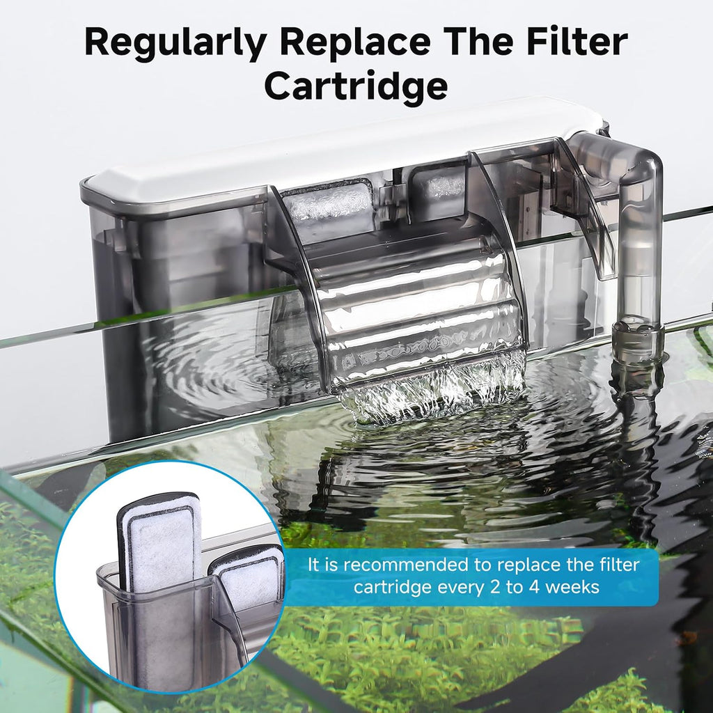 AQQA 16 Packs Aquarium Filter Cartridges with Activated Carbon