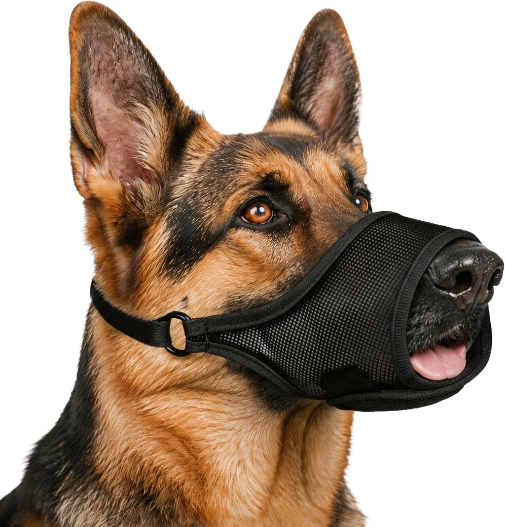LUCKYPAW Dog Muzzle for Large Medium Small Dogs German Shepherd Labrador