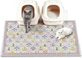Cat Litter Mat, 24"x16" Cute Kitty Litter mat, Litter Catcher Mat