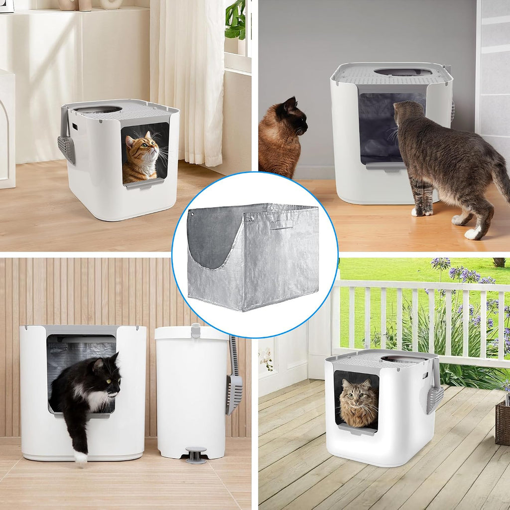 4 Pack Reusable Type D Liners Compatible with Modkat XL Litter Box