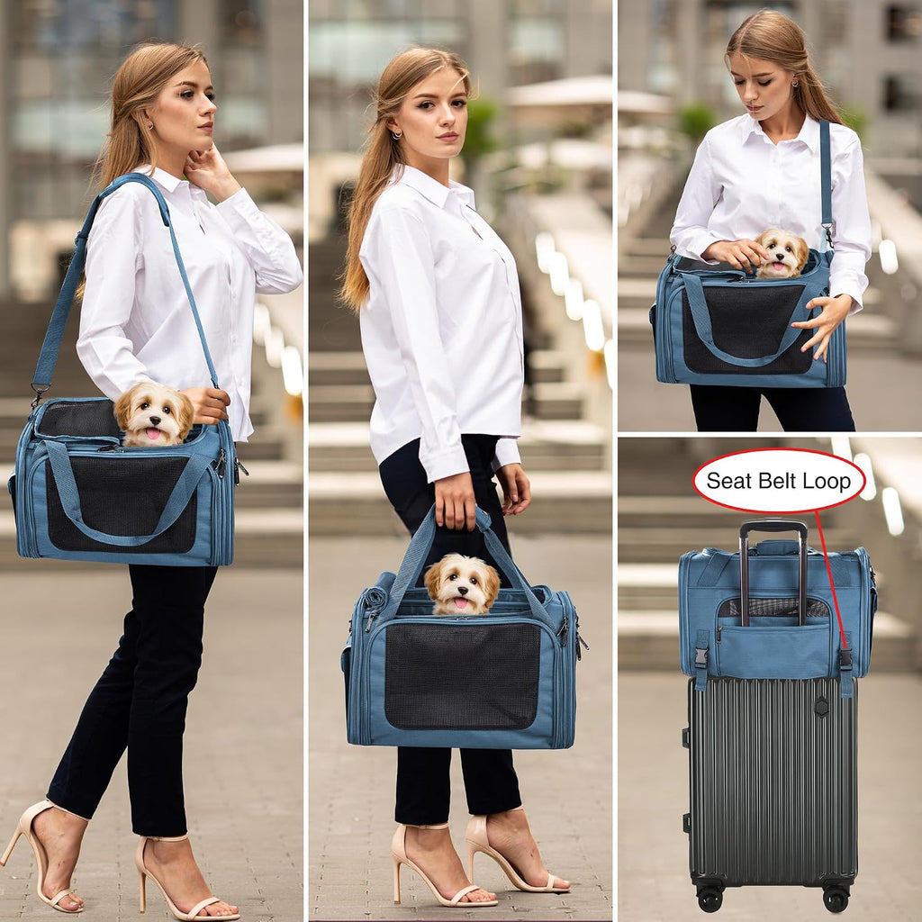 EliteField Deluxe Soft Pet Carrier for Cats and Dogs (3-Year Warranty)