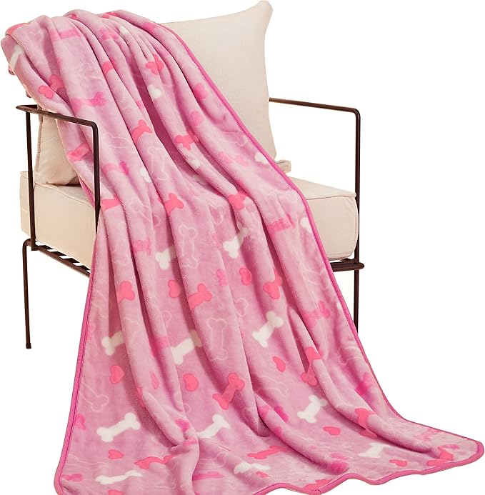 Allisandro Luxurious Dog Blanket, 350 GSM Super Fuzzy Microplush Fleece Pet - Image 6
