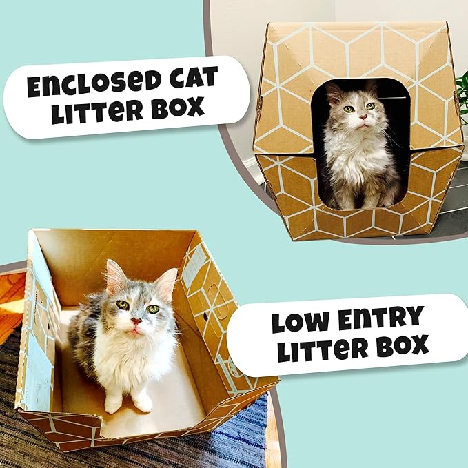 Disposable Litter Boxes for Cats Sampler Both Our Patented Products Woman Owned - Image 6