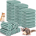 Moukeren 20Pcs Guinea Pig Blankets, 12 x 12 Inch, Waffle Style, Dark Green