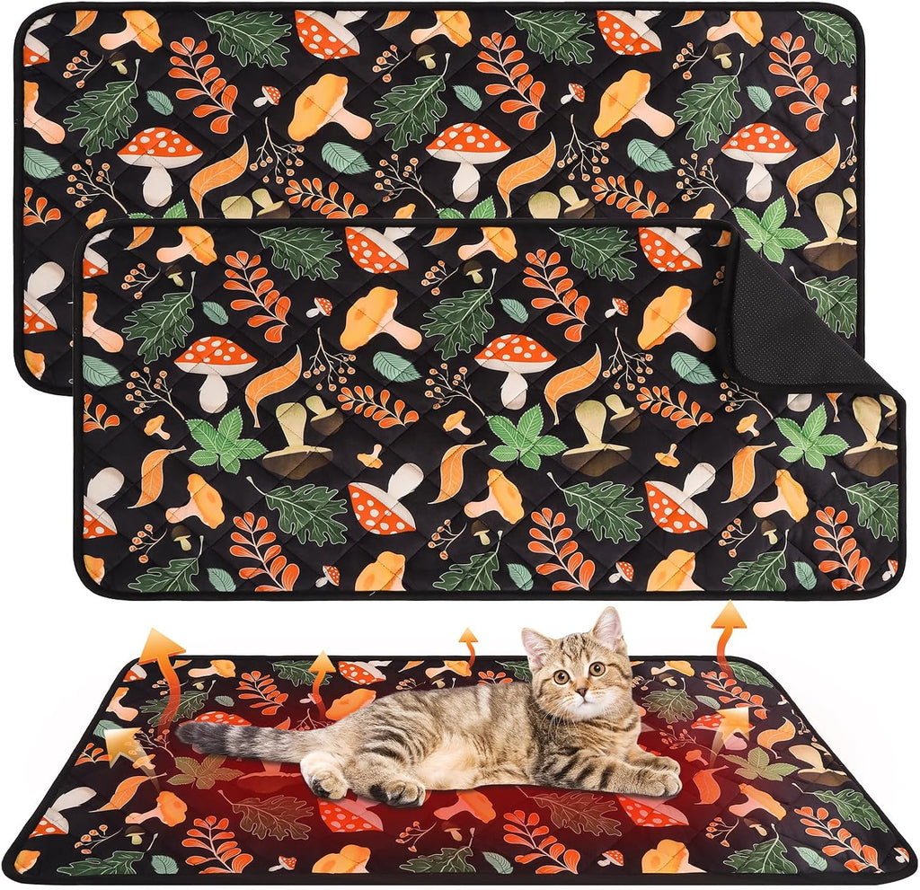 Homimp Guinea Pig Bed, 2 Pack Waterproof Reusable Small Animal Bed, Washable & Anti Slip Small Animal Beds for Indoor Rabbit Hamster Squirrel Hedgehog Chinchilla Ferret, 16"x24" Pink