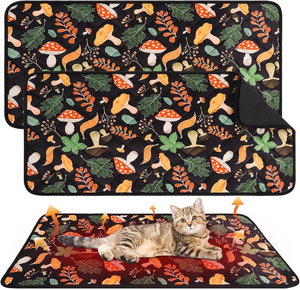 Homimp Guinea Pig Bed, 2 Pack Waterproof Reusable Small Animal Bed, Washable & Anti Slip Small Animal Beds for Indoor Rabbit Hamster Squirrel Hedgehog Chinchilla Ferret, 16"x24" Pink