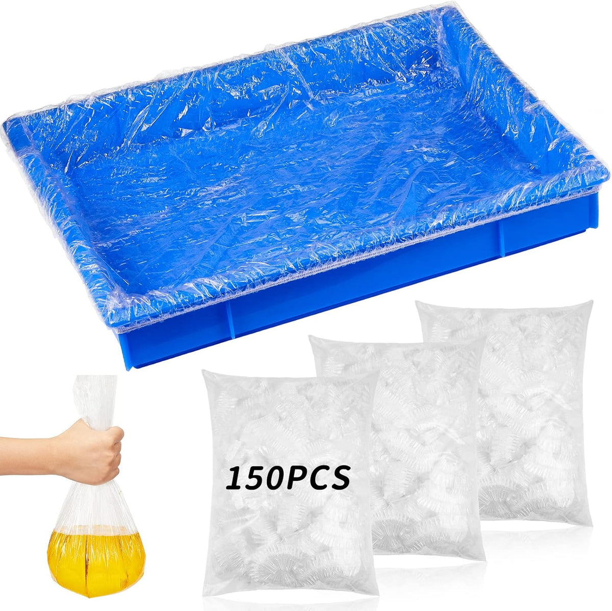 Tondiamo 150 Pcs Disposable Rabbit Cage Liners for Litter Box Tray, Medium