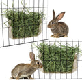 Hypeety Rabbit Hay Feeder Automatic Hay Rack for Guinea Pigs, White, 2pcs
