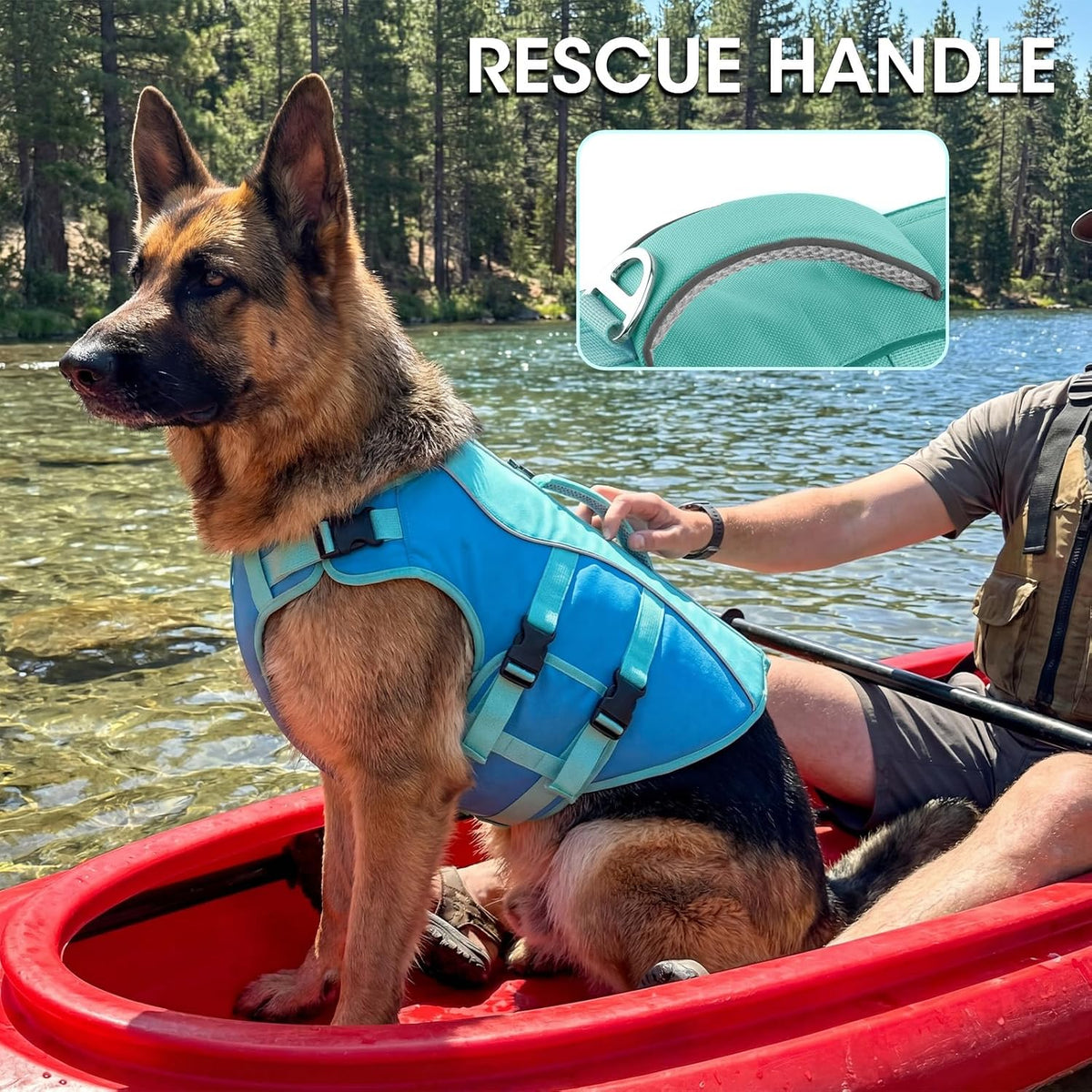 PETDSH Dog Life Jacket Small, High Flotation Dog Life Vest for Swimming Boating, Reflective Puppy Lifejacket with Superior Buoyancy and Rescue Handle, Adjustable Safety Dogs Floating Vests