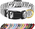 Reflective Dog Collar for Medium Dogs, Cute Boho Adjustable Heavy-Duty Nylon by TMOODEL