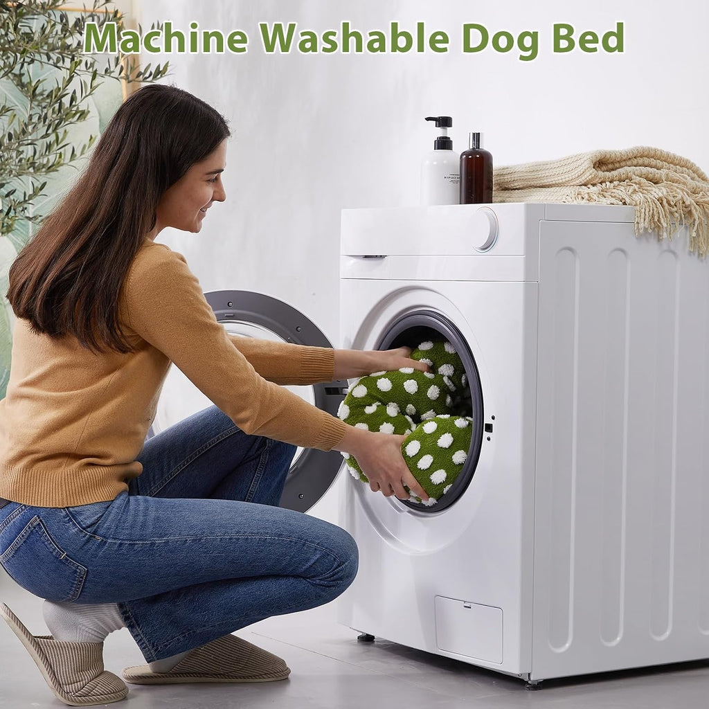 BFPETHOME Donut Dog Beds for Small Dogs, Round Cat Beds for Indoor Cats, Calming Pet Bed for Puppy and Kitty with Non-Slip Bottom, Cute Fancy Dog Bed Machine Washable Plush Fabric