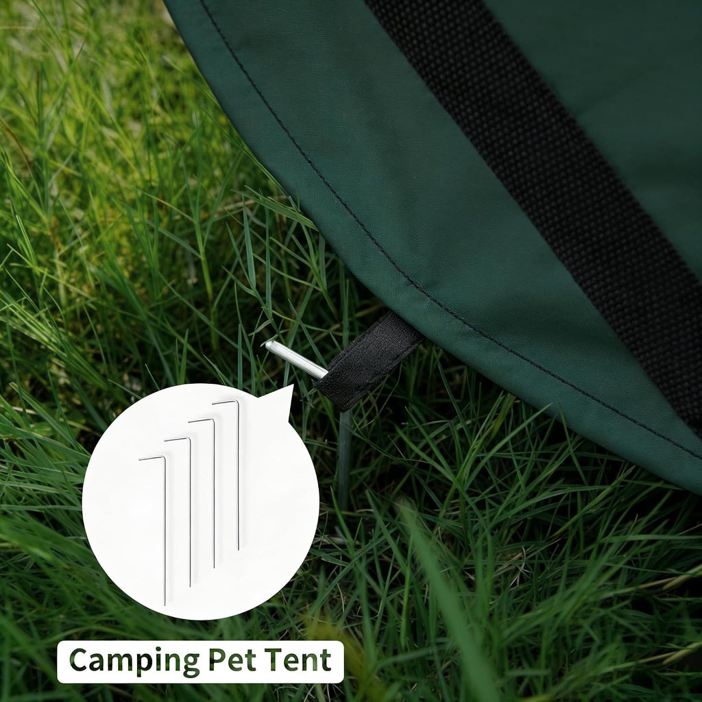 Foldable Dog Kennel for Medium Dogs 36-Inch, Portable Waterproof Dog Crate, Pop-Up Indoor/Outdoor Pet Cage & Car Seat Travel Bed, Green