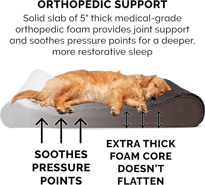 Furhaven Orthopedic Dog Bed for Extra Large Dogs w/ Removable Washable Cover - Image 4