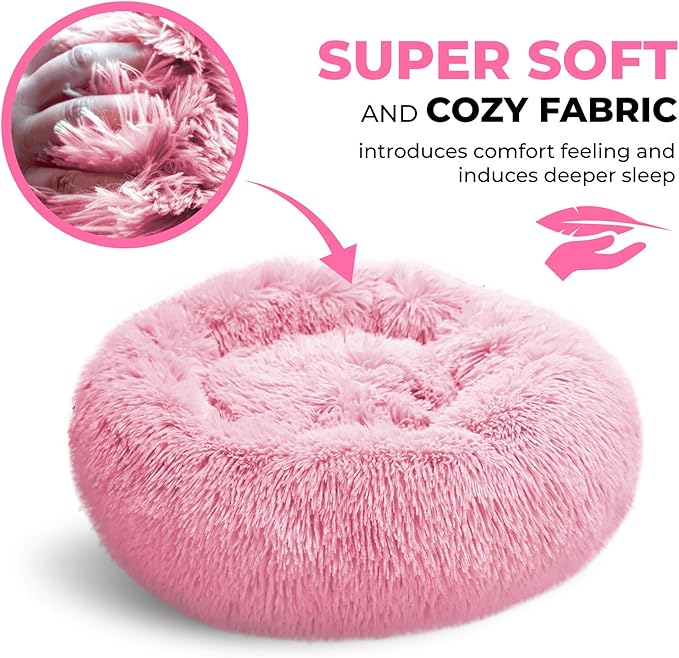 Whiskers & Friends Cat Beds for Indoor Cats Washable, Orthopedic Soft Fluffy - Image 5