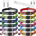 12 Pack Reflective-Breakaway Cat Collars by ExtodryPremiumCatCollarswithbell