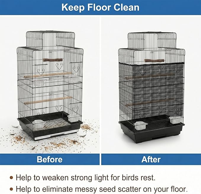 Large Bird Cage Seed Cather - Image 2