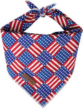 lionet paws Patriotic 4th of July Dog Bandana American Flag by lionetpaws