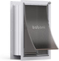 Baboni Pet Door for Wall, Steel Frame and Telescoping Tunnel, Aluminum Lock by Baboni