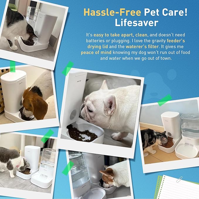 PAWGETHER® Gravity Cat Feeder, Self-Dispensing Dog Food Dispenser, Pet Food - Image 9