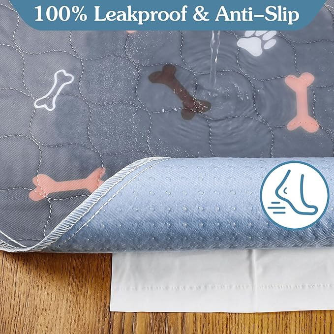 Washable Pee Pads for Dogs Large 36" x 72" 2-Pack Reusable Puppy Pads Pet - Image 3