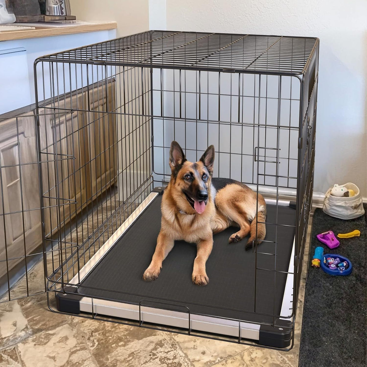 FXW TitanNest Padded Chew-Proof Elevated Dog Bed for Large Dogs