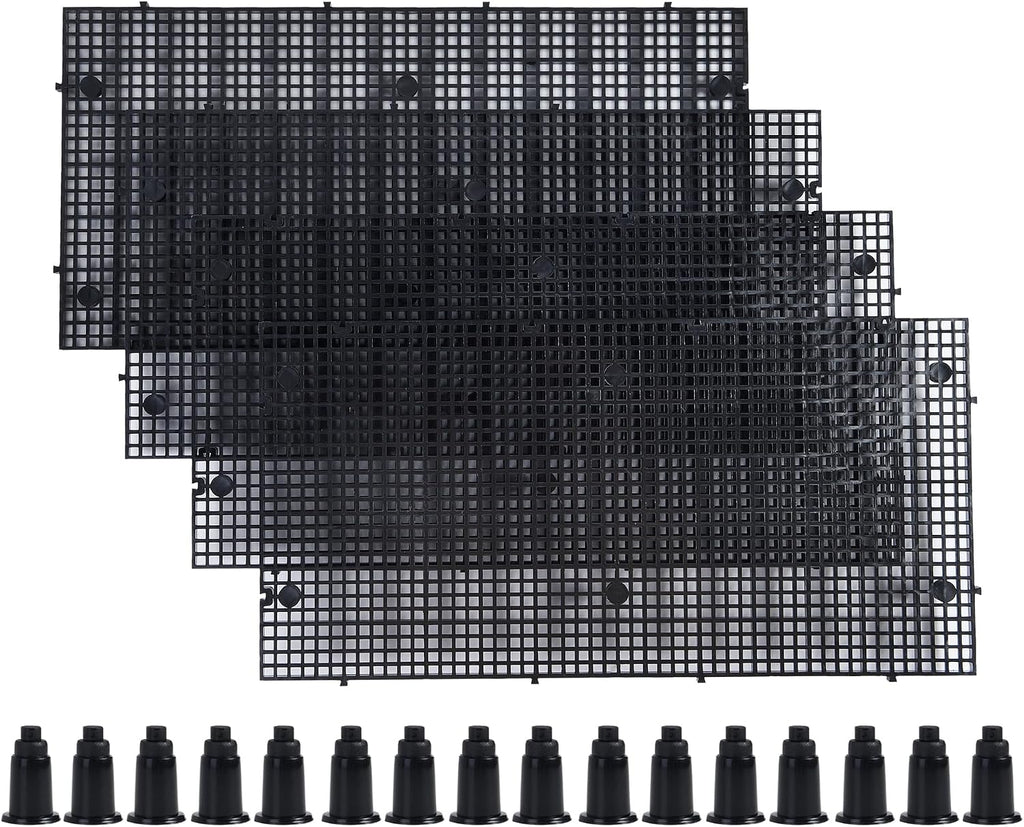 ALEGI Plastic Grid Divider Tray Egg Crate Louvre Aquarium Fish Tank