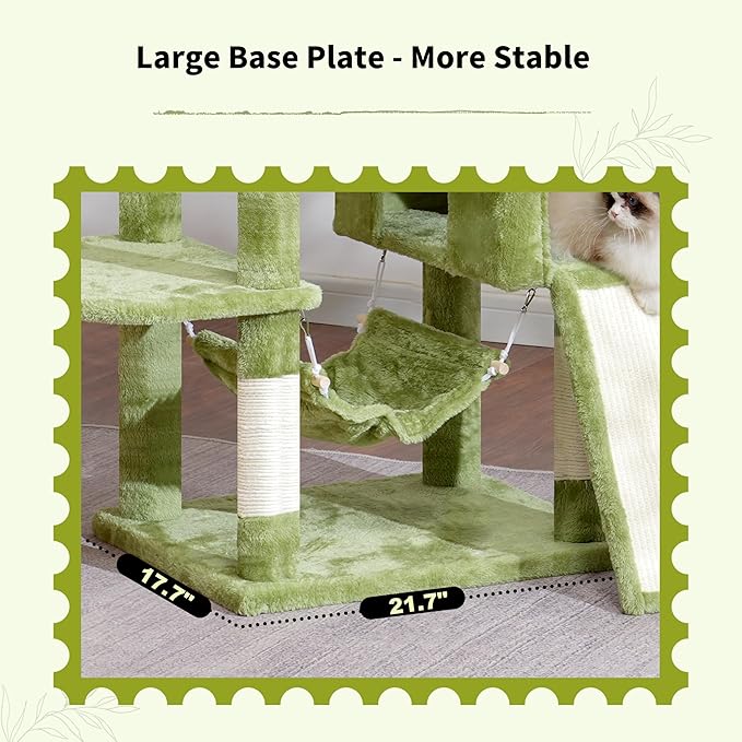 Cat Tree for Indoor Cats, Sturdy Cat Tree House - Image 4