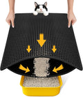 Cat Litter Mat Litter Box Mat, EVA Honeycomb Double Layer Design, Urine & by Conlun