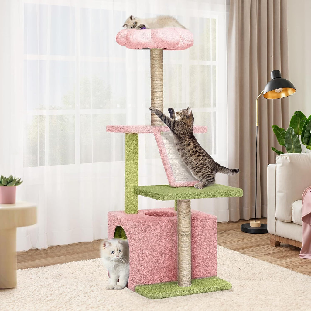 YITAHOME 48.4 Inch Flower Cat Tree
