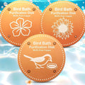Bird Bath Purification Disk Pure Copper Outside Winter Solar Power Birdbath by OICEME