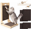 Natural Cork Cat Scratcher, 23.6in Replaceable Pads for Indoor Cats