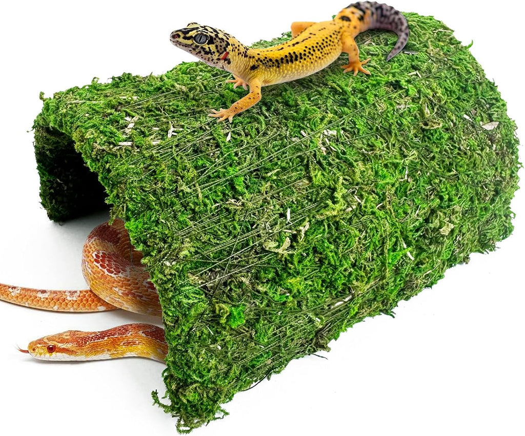 Reptile Hideout Handmade Natural Moss Hide Cave, Style A