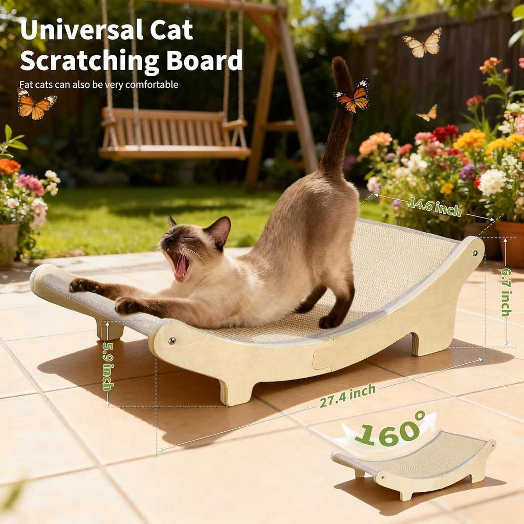 HOTEAGLE Cat Hammock Bed for Indoor Cats, Upgraded Thicken Support Rods