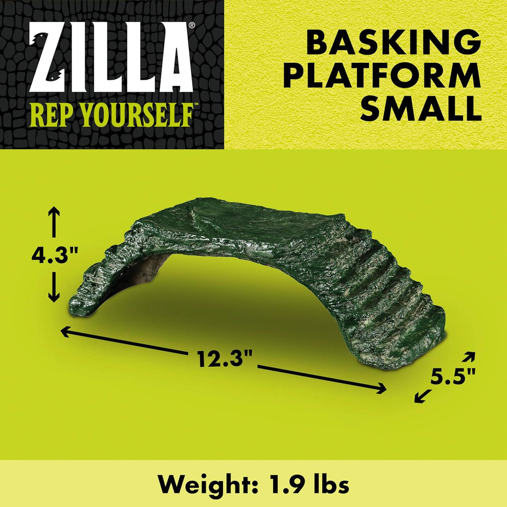 Zilla Basking Platform Ramp, Naturalistic Reptile Decor, Small