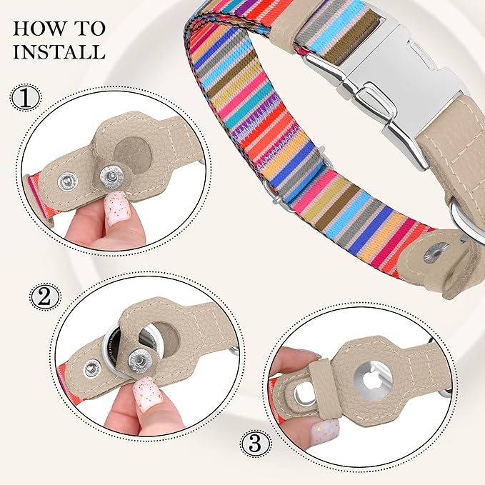 AirTag Dog Collar for Small Medium Large Breed - Image 3
