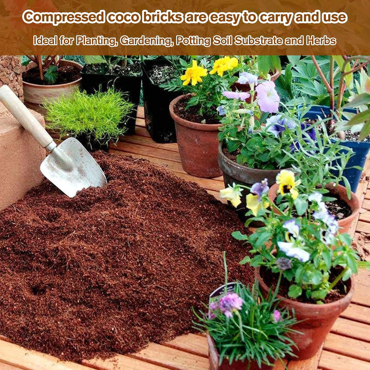 Legigo 10Pack Organic Coco Coir Brick for Plants, Natural Coconut Coir Soil