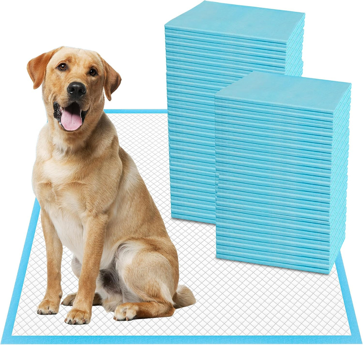 Boscute XXL Thicken 6 Layers Heavy Absorbent 30"x36" Pet Training Dog Pee Pads, Extra Large Polymer Leak-Proof Quick Dry Puppy Pee Pads, Disposable Pee Pads for Dogs Cats Rabbit