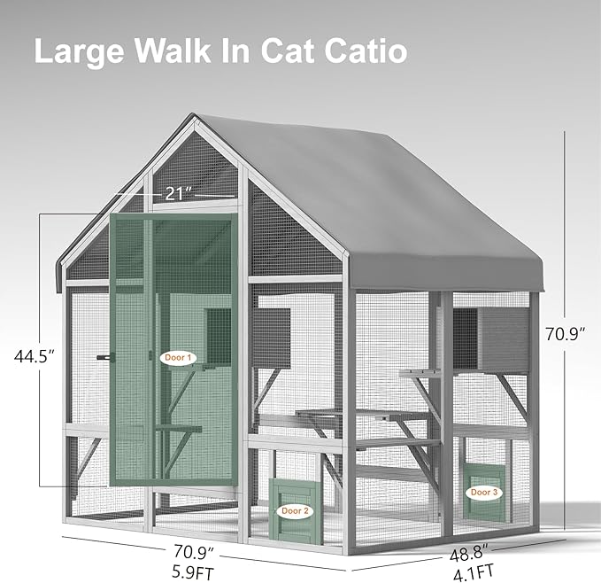 Cat Catio - Large Outdoor Catio Enclosure - Image 3
