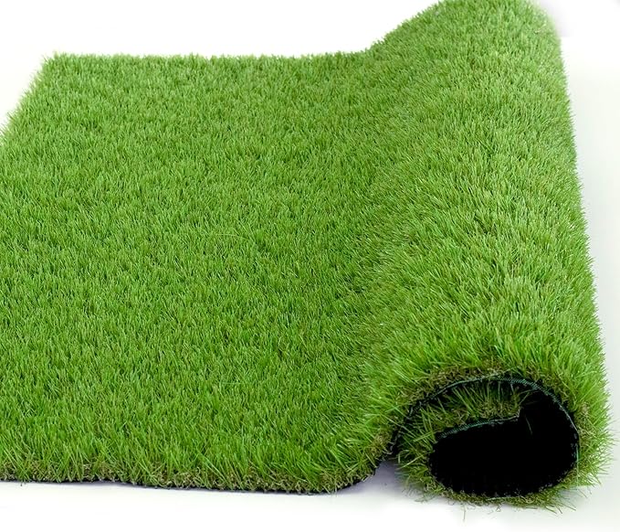 Artificial Grass Rug Outdoor Indoor 6FTX45FT Fake Grass Carpet Green Synthetic - Image 3