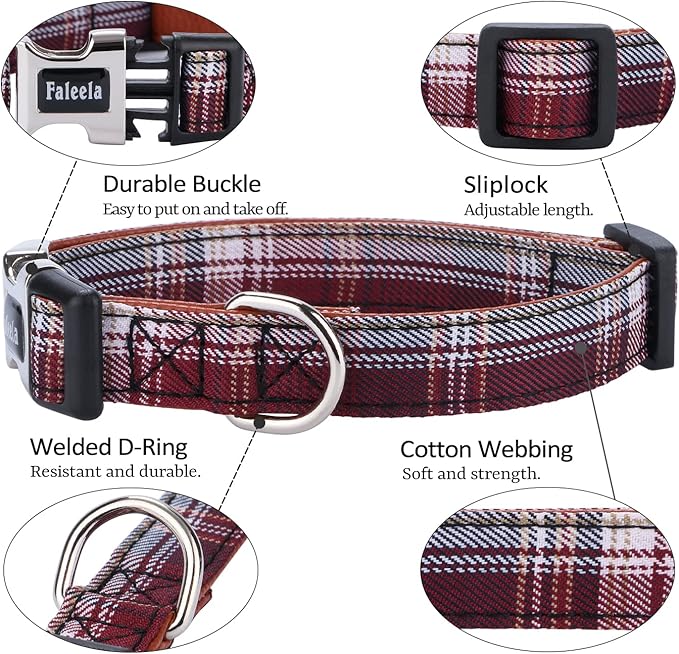Faleela Soft &Comfy Bowtie Dog Collar, Detachable and Adjustable Bow Tie Collar - Image 2