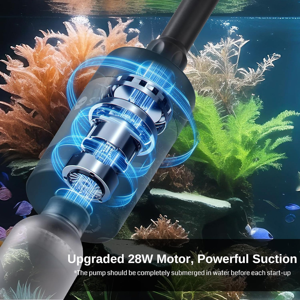 SainSmart XpertMatic 45W Aquarium Filter + 528GPH/28W Powerful Fish Tank Cleaner