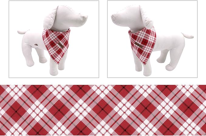 Lionet Paws Christmas Dog Bandana Washable Cotton Handkerchief Scarf Triangle - Image 4